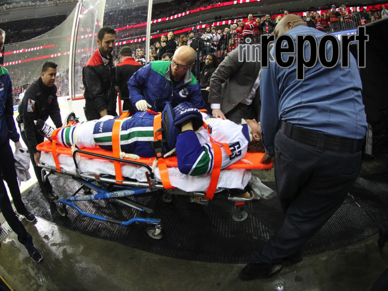 Canucks Larsen Escapes Long-term Injury