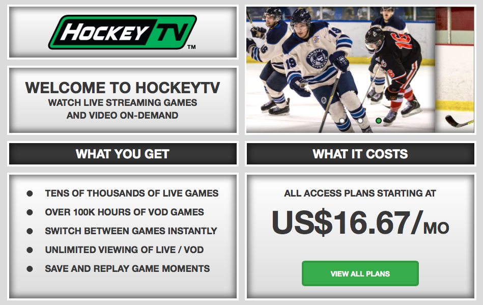 HockeyTV: A Must For The Hockey Addict | Inside Edge Hockey News