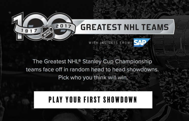 Vote for NHL‘s Greatest Stanley Cup Team