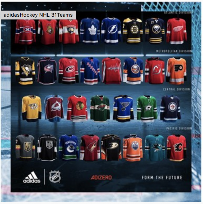 NHL and Adidas Unveil New Uniforms for 2017-18