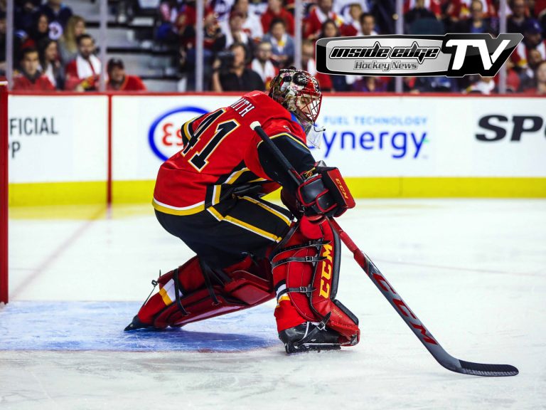 Flames Goalie Smith has Mask to Celebrate his Kids