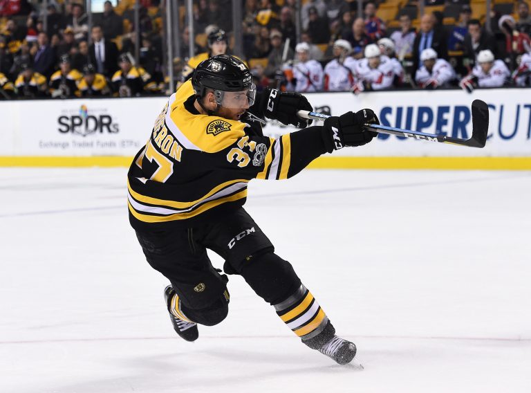 Bergeron Explodes with 7 Points in 5 Games